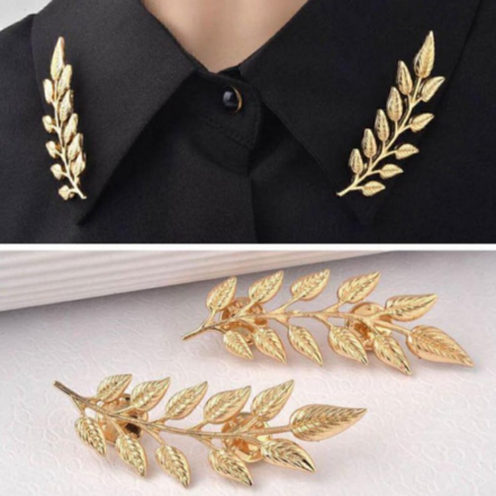 2 Pcs Fashion Boho Leaf Brooch jewelry